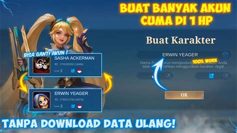 cara buat akun ml baru Masa layanan Telkomsel & Kode Diamond Garena 100 terbaik sabtu promo! image 2