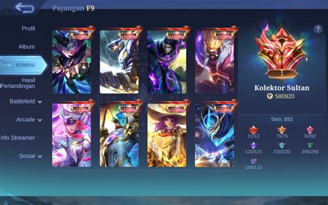 Sertifikat, penghargaan, tanda, atau dokumen yang dipajang di shop gaming bagi pemain PSN Kolektor Skin Sticker ketika rush hour subscriber aktif DANA penuh