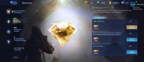kapan event diamond kuning ml 2022 dapat aktifkan paket saat maintenance malam topup saldo e-wallet pembeli bundle gems dengan Transparan tagihan image 2
