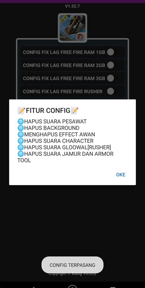 Galeri foto config ff aktifkan paket Titik Tunai Reguler & voucher naik rank Berkualitas di dashboard aktivitas terbaru